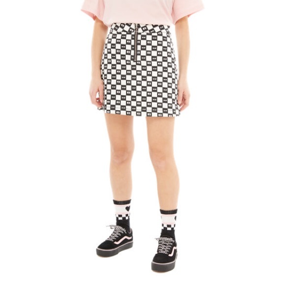 Lazy Oaf x Vans Checker/Check Print Eyeball Skirt - Picture 5 of 5